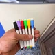 Маркеры для доски планера-календаря и офисной доски, маркеры на водной основе с магнитом стираемый набор с 6 разноцветных маркеров Fastisi Family 195 - изображение 12