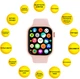 Смарт-часы Aura X1 Pro 44mm Pink (SWAX144P) - изображение 2