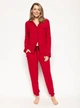 Піжама жіноча Cyberjammies Windsor 9447-9448 14/L Червоний (5051877423879) - зображення 1