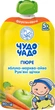 Упаковка пюре Чудо-Чадо Яблоко, морковь, айва "Румяные щечки" натуральное с 5 месяцев 90 г x 16 шт (4820003688601) - изображение 2