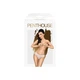 Трусики-бікіні Penthouse Catch Me M/L White, мереживо, вузькі ремінці, вирізи на сідницях, бантик - изображение 3