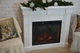 Камин из МДФ и электрокамин 28 дюймов каминокомплект Glory FN 0128 белый Aristocrat Decor - изображение 3