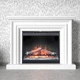 Декоративный портал камин из МДФ Sunrise FN 0226 + електрокамин Dimplex Slimline белый Aristocrat Decor - изображение 2