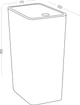 Відро для сміття MBM HOME з кришкою BIN-14 12 л Сірий (BIN-14 12L GRAY) - зображення 2