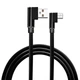 Micro usb кабель c Г-образными разъёмами - 2 метра, черный (100911) - изображение 1