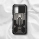 Протиударний чохол MILITARY Real для Samsung Galaxy A13 4G / Samsung Galaxy A13 5G броньований бампер з підставкою і затискачем Чорний - зображення 3