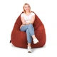 Кресло-мешок SanchoBAG Груша Велюр L 130x90 см Rose (kmg1001-v102-l) - изображение 1