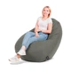Кресло-мешок SanchoBAG Груша Велюр L 130x90 см Gray (kmg1001-v103-l) - изображение 3