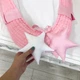 Кокон гнездышко для новорожденных Carus Textile однотон 70*35 бело-розовый - изображение 3