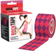 Кинезио тейп RockTape Design 5x5 (Pink Argyle) - изображение 1