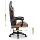 Компьютерное геймерское кресло Hell's Chair Rainbow BROWN - изображение 4