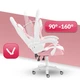 Компьютерное геймерское кресло Hell's Chair Rainbow PINK-WHITE - изображение 5