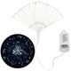 Светодиодная новогодняя гирлянда фейерверк на батарейках Springos 3D 100 LED CL0182 Cold White - изображение 1