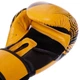Перчатки для бокса и единоборств кожаные на липучке Zelart UFC Heroe 0574 12 унций Yellow-Black - изображение 3