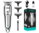 Беспроводная машинка для стрижки волос, усов и бороды с USB зарядкой VGR V-071 серебристая 5W (24322-V-071_277) - изображение 6