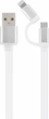 Кабель Cablexpert USB - MicroUSB/Apple Lightning 1 м White/Silver (CC-USB2-AM8PmB-1M-SV) - изображение 1