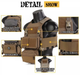 Плитоноска-тактичний військовий жилет Emersongear FCS Style VEST W/MK Chest Rig SET Multicam EM7407MC - зображення 9