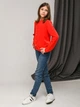 Подростковый кардиган для девочки ARTKNIT Дженис 25416 140-146 см Морковно-красный (4823093438194) - изображение 2