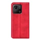 Чехол Taba Retro-Skin для Xiaomi Redmi 10C книжка кожа PU с визитницей красный - изображение 5