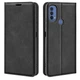 Чехол Taba Retro-Skin для Motorola Moto E20 / E40 книжка кожа PU с визитницей черный - изображение 1