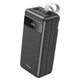 Повербанк Hoco 60000mAh 4хUSB/Type-C PD/QC фонарик вход Micro-USB/Type-C/Lightning Black (J86B) - изображение 1