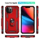 Чехол Shield для Iphone 13 Pro Max бампер противоударный с подставкой Red - изображение 6
