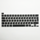 Накладка на клавіатуру Fruct для MacBook Pro 13 (2020) / MacBook Pro 13 (2022 M2) / Pro 16 (2019) EU Чорна Українскі букви - зображення 1