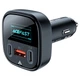 Автомобільний зарядний пристрій Acefast B5 101W (2C+A) Metal Car Charger With OLED Smart Display (AFB5B) - зображення 2