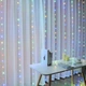 Гірлянда штора Великі краплі роси 3х3м 300 led RGB з пультом - зображення 1