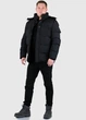 Чоловіча куртка Glo-story MMA-3861-1 чорний 6XL розмір - зображення 3