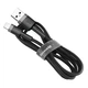 Кабель Baseus Cafule Cable USB For Lightning 2.4A 1m Gray+Black - изображение 2