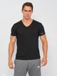 Футболка Kappa T-shirt Mezza Manica Scollo V черный 2XL Муж K1315 Nero-2XL - изображение 1