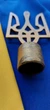 Металлическая навершая на флаг в форме стального Трезуба, верхушка стальная на флагшток цвет платина, размер 15х7.5 см - изображение 3