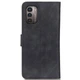 Чохол-книжка з застібкою KHAZNEH Retro Wallet для Nokia G21 / G11 - Black - зображення 3