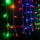 Гірлянда штора завіса FMA Водоспад 3х3 м 280 LED 3D Мультицвет (1310160390) - зображення 3