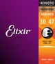 Струны для акустической гитары Elixir 16002 Nanoweb Phosphor Bronze Extra Light 10-47 (PB NW EL) - изображение 1