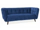 Диван CASTELLO 3 VELVET синій BLUVEL 86 / венге CASTELLO3V86 - зображення 1