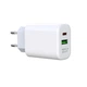 Сетевое зарядное устройство (адаптер) XO L85A PD_20W / QC3.0_3A white - изображение 2