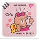 Блокнот YES 110х110 мм, 80 л., дв. cпираль Line Friends Chu - изображение 1