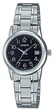 Женские часы Casio LTP-V002D-1B Черные с серебристым - изображение 1