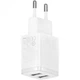 Зарядний пристрій Baseus Compact Charger 2USB 10.5W White (CCXJ010202) - изображение 2