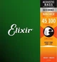 Струни для бас-гітари Elixir 4-String Acoustic Light Nanoweb / Long Scale 45-100 4S (NW L) - зображення 1