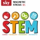 Магнитный конструктор - SKY Magnetic Sticks (B 060) набор 60 элементов (color mix) - изображение 5