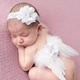 Крылья и повязка белые для фотосессии младенца - изображение 1