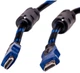 Кабель PowerPlant HDMI - HDMI 5 м, позолочені конектори, v1.4, Nylon Double ferrites (KD00AS1203) - зображення 1