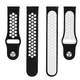 Ремешок для Amazfit BIP | Bip Lite | Bip U / Pro/ Mini | GTS | GTS 2 /3 | Gtr 42mm силиконовый перфорированный 20мм Черно Белый BeWatch (1010112) - изображение 6
