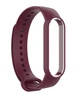 Ремінець для Xiaomi Mi Band 5 силіконовий Бургунді BeWatch (1540690) - зображення 3
