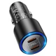 Автомобільний зарядний пристрій Hoco NZ3 Clear way dual port PD Car charger 40W Black - зображення 4