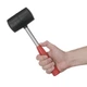Киянка резиновая 680г металлическая ручка INTERTOOL HT-0232 - изображение 5