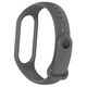 Ремешок Original Design для фитнес-браслета Xiaomi Mi Band 5, Mi Band 6, тёмно-серый - изображение 2